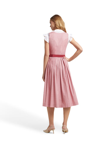 Spitzen-Dirndlbluse mit Flügelarm