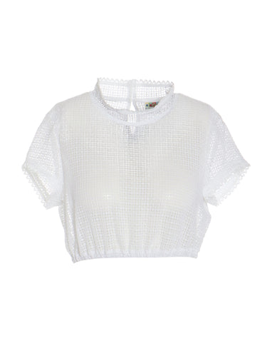 Dirndlbluse aus Spitzenstoff