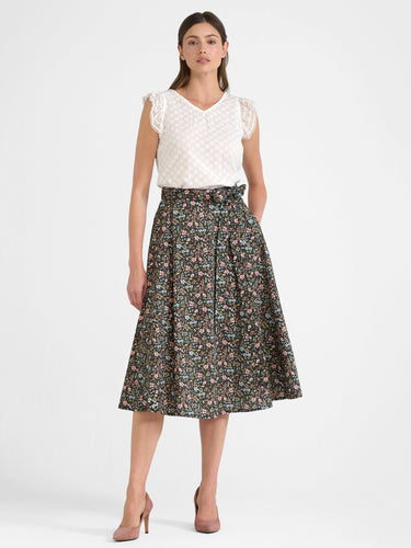 Allover bestickte Bluse ohne Arm