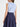 Bluse aus schmalem Streifen ohne Arm