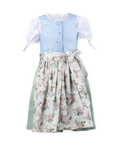 Kinderdirndl mit Leinenoberteil
