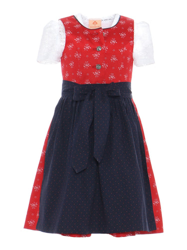 Kinderdirndl mit passender Spitzenbluse