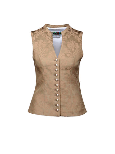 Mieder Stretch-Jacquard mit Stehkragen