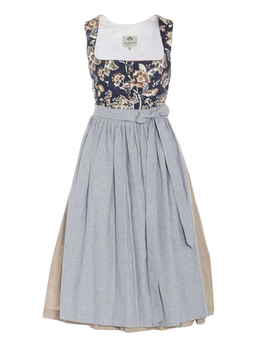 Dirndl aus Blumendruck-Oberteil