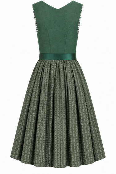 Ton-in-Ton-Dirndl mit Reinleinen-Oberteil