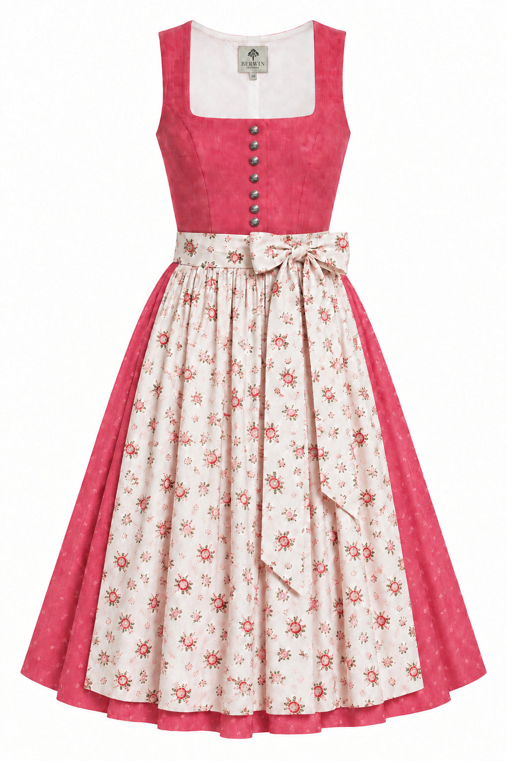 Dirndl mit Leinenoberteil und Druckrock – Berwin