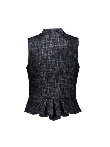 Rückseite Mieder mit Stehkragen