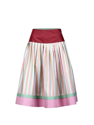 Sattelrock aus Streifendruck