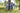 Rock aus Jacquardstreifen mit Borten