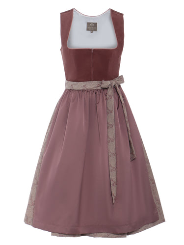 Dirndl mit Jacquard-Rock und Cordoberteil