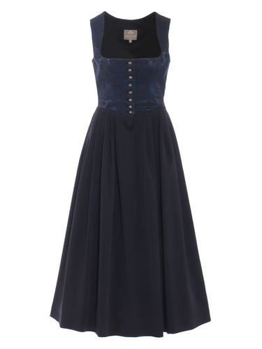 BERWIN Dirndl mit Jaquard-Mieder und Knopfleiste