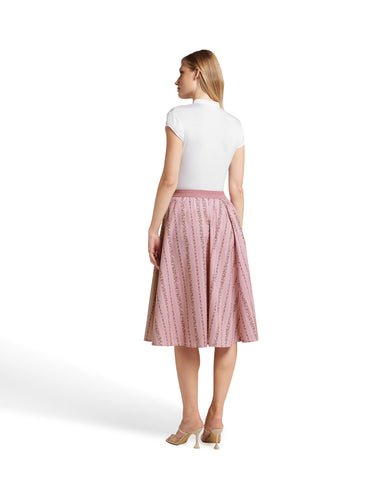 Shirt mit Stehkragen und aufgesetzter Spitze