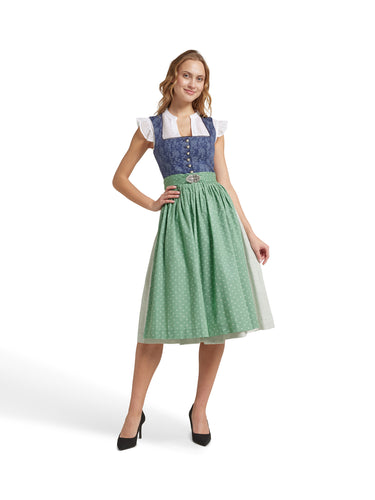 Spitzen-Dirndlbluse mit Flügelarm