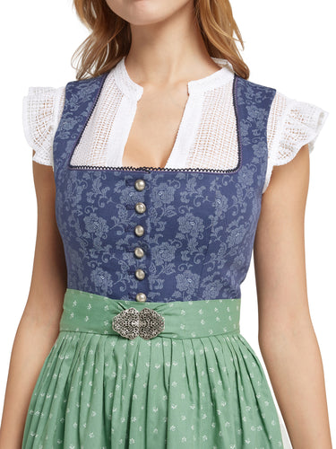 Spitzen-Dirndlbluse mit Flügelarm