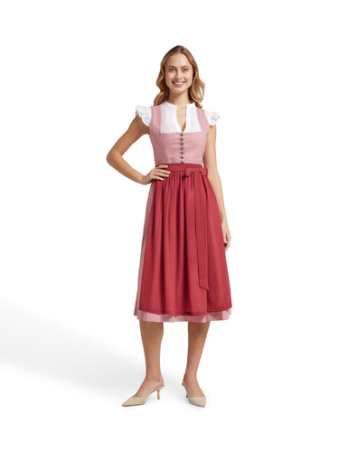 Spitzen-Dirndlbluse mit Flügelarm