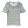 Bedruckte Bluse mit Biesen
