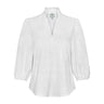 Bluse aus Leinenmischung mit Jacquardmuster
