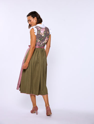 Dirndlbluse aus besticktem Baumwollstoff
