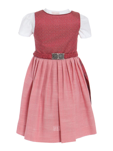 Rückseite Kinderdirndl mit passender Bluse