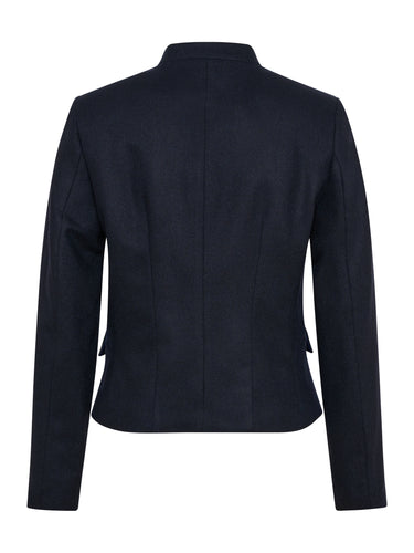 Rückseite Lodenjacke mit Stehkragen