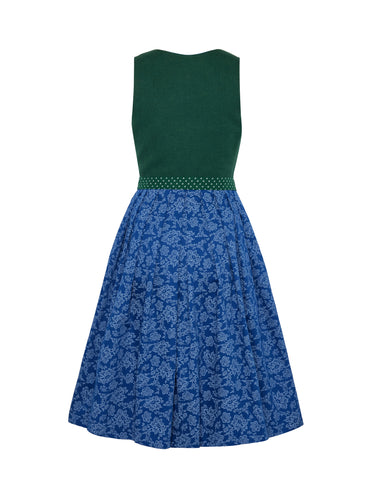 Rückseite Dirndl mit Leinen-Oberteil