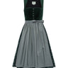 Dirndl mit Samt-Oberteil und Taftschürze