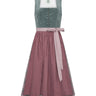 Dirndl mit Druckrock und Cord-Oberteil