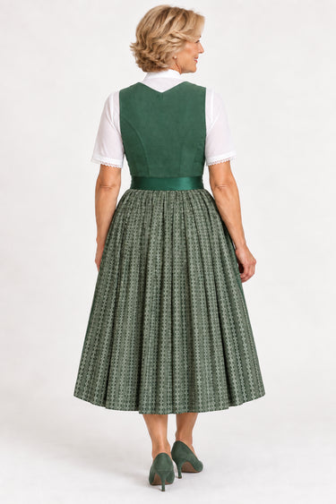 Ton-in-Ton-Dirndl mit Reinleinen-Oberteil