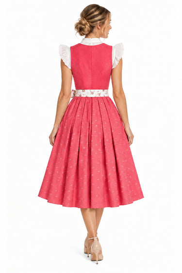 Dirndl mit Leinenoberteil und Druckrock