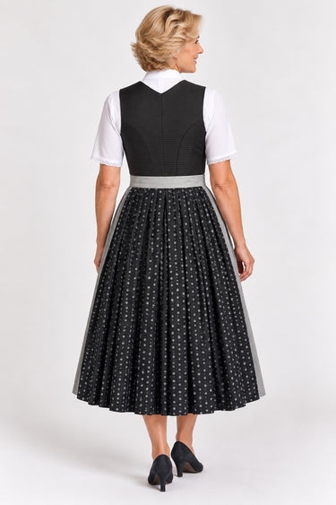 Dirndl mit Karo-Oberteil und Druckrock