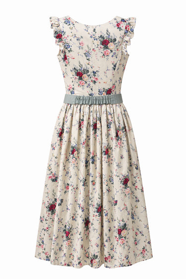 Florales Dirndl mit Blumenprint & Tupfenschürze