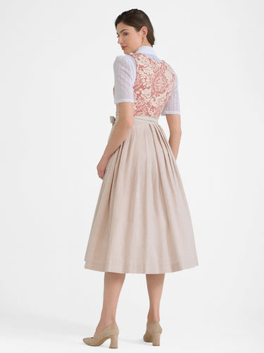 Spitzen-Dirndlbluse mit Schalkragen