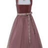 Dirndl mit Jacquard-Rock und Cordoberteil