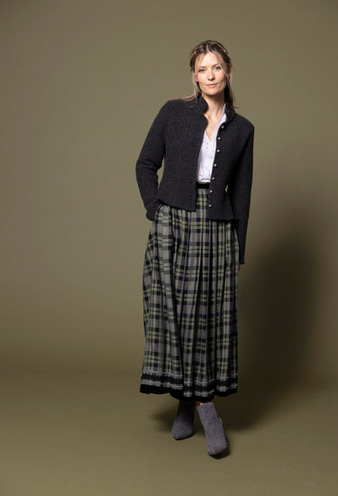 Rock aus Karostoff mit Borten 