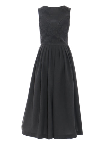 Rückseite BERWIN Dirndl mit Jaquard-Mieder und Knopfleiste